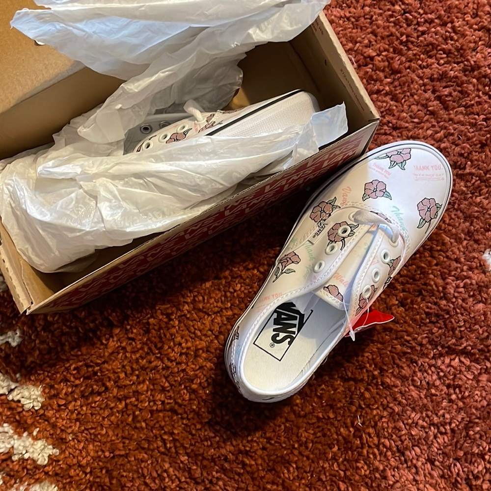 new vans w/ roses